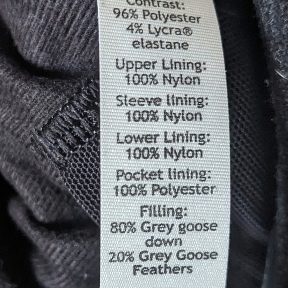 NWOT Lululemon Roam Far Wool Bomber Black Heathered Black Size 10 - Picture 13 of 14